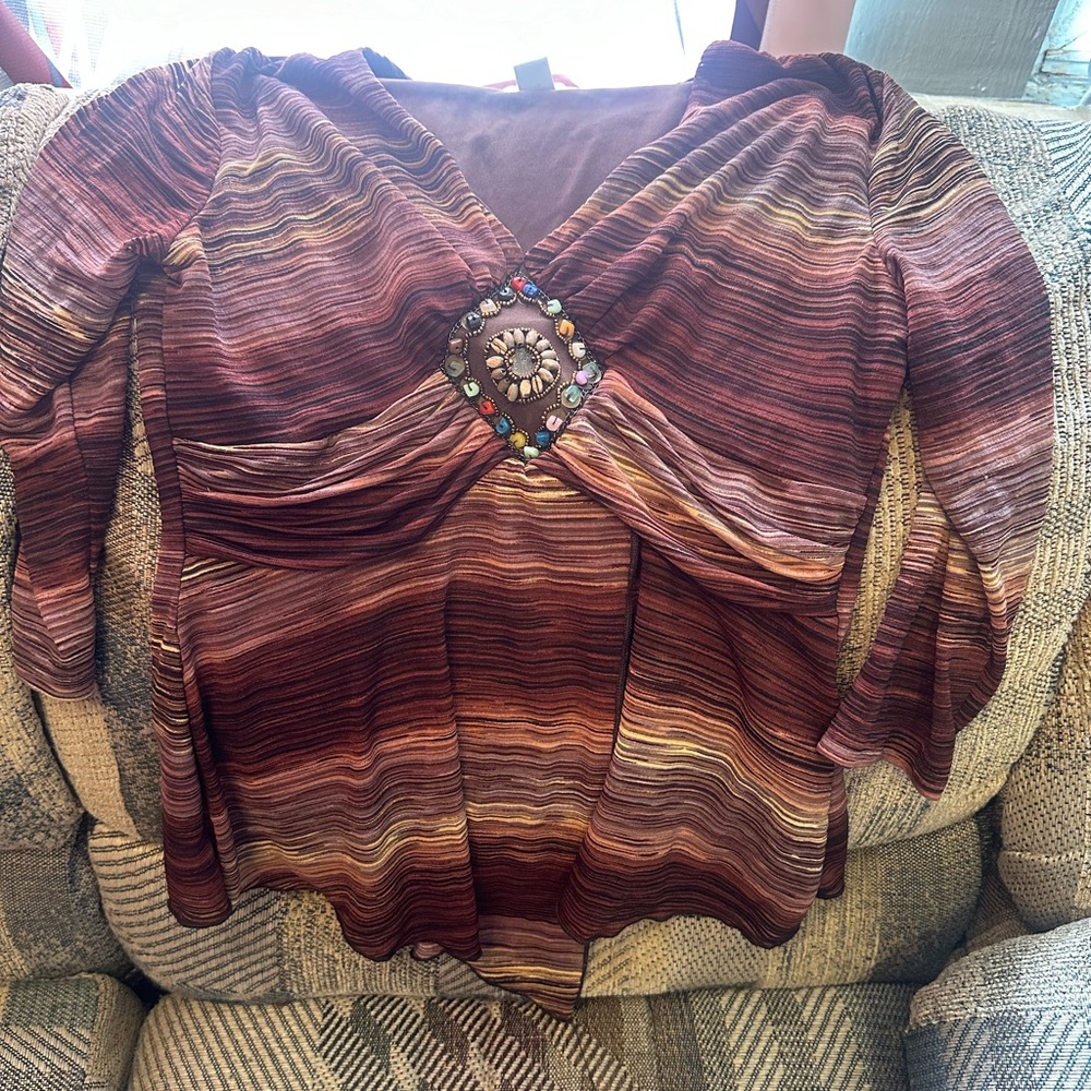 Brown blouse